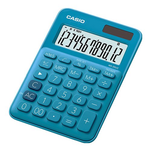 Calcolatrice Casio MS 20UC BU MS SERIES Big Lc Display Blue Blue