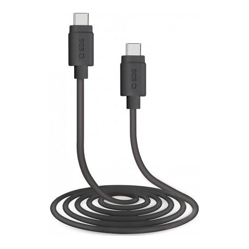 Cavo USB C Sbs TECABLETCC20K CHARGING DATA CABLE 2.0 Black Black