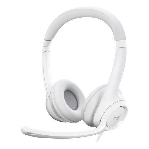 Cuffie filo Logitech 981 001286 H390 Usb Off white Off white