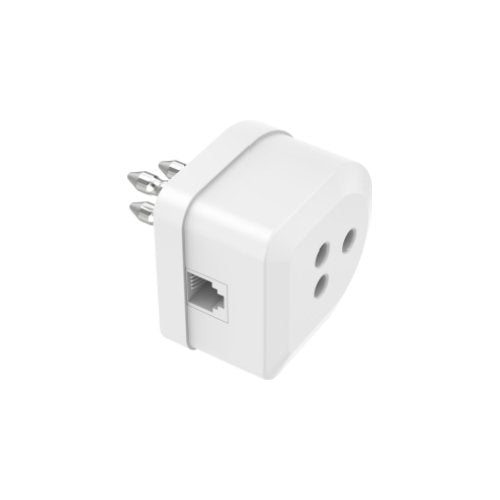 Adattatore telefonia Hama 00201159 Adattatore Tripolare Plug Avorio Av