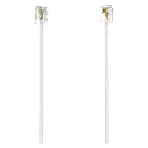 Cavo telefonico Hama 00201134 Plug White White