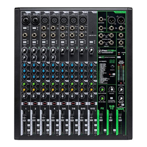 Mixer disc jockey Mackie PROFXV3 SERIES 12 Canali Black Black