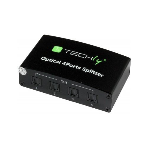 Splitter audio Techly 025855 Idata Tos Sp4 Nero