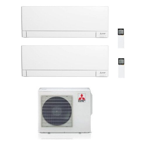 Condizionatore fisso dual Mitsubishi PLUS Msz Ay 25+35 White White