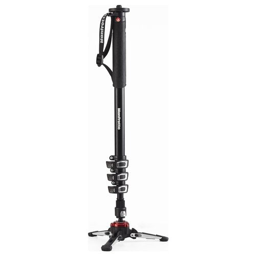 Monopiede Manfrotto MVMXPROA4 X PRO Video Plus Alu 4 Sec con Base Flui