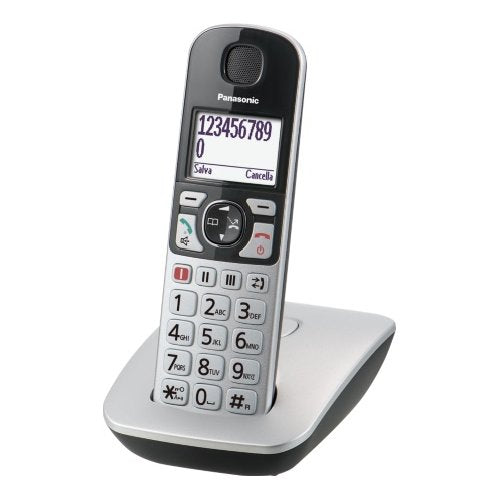 Cordless Panasonic KX TGE510JTS Dect Argento Argento