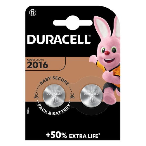 Batteria CR2016 Duracell DU20B2