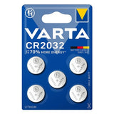 Varta LITHIUM Coin CR2032 (Batteria a bottone, 3V) Blister da 5