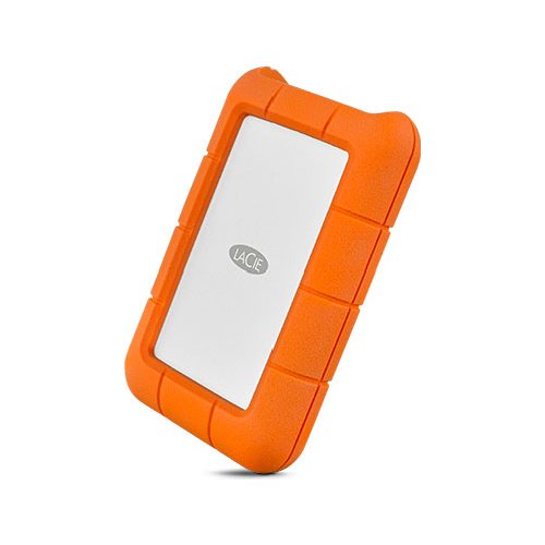 Hard Disk Lacie STFR2000800 RUGGED Usb C Silver e Orange Silver e Oran