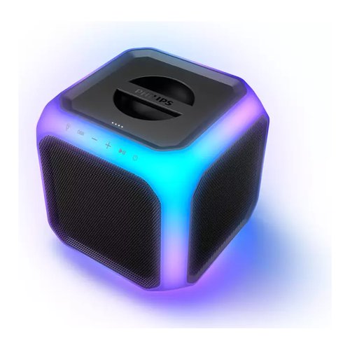 Philips Cassa party Cube Bluetooth Black e Silver 80W TAX7207/10