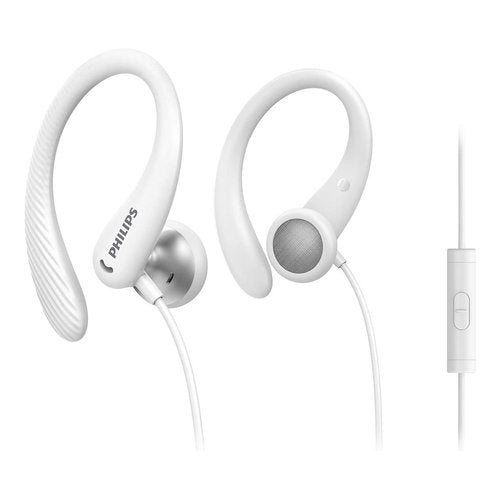 Auricolari microfono filo Philips TAA1105WT 00 GO Sports Headphones Bi