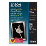 Epson Ultra Glossy Photo Paper - 10x15cm - 50 Fogli