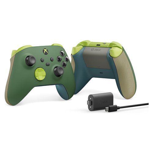 Gamepad Microsoft QAU 00114 XBOX Remix Green Green