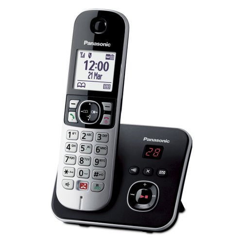 Cordless Panasonic KX TG6861JTB Dect Black e Silver Black e Silver