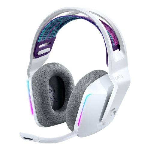 Cuffie gaming Logitech 981 000883 G SERIES G733 Lightspeed Rgb White W