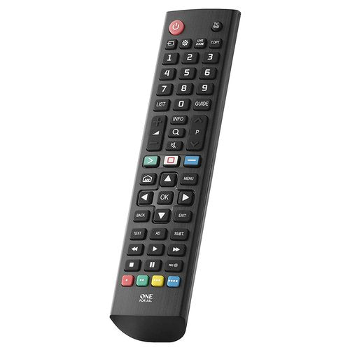 Telecomando tv Oneforall URC4911 Sostitutivo per Tv Lg Black