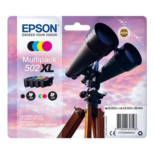 Set cartucce stampante Epson C13T02W64020 Multipack 502 Xl