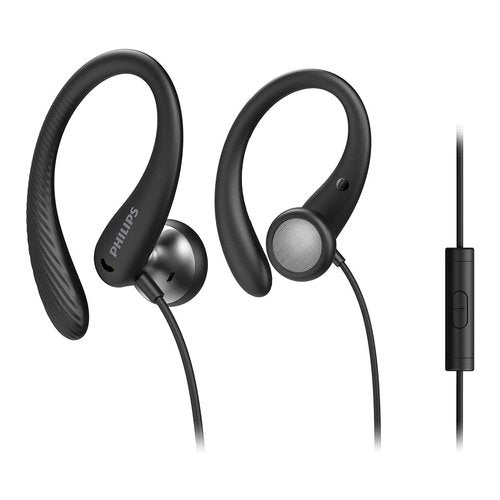 Auricolari microfono filo Philips TAA1105BK 00 GO Sports Headphones Ne