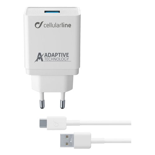 Cellularline Adaptive Fast Charger Kit 15W - USB-C - Samsung