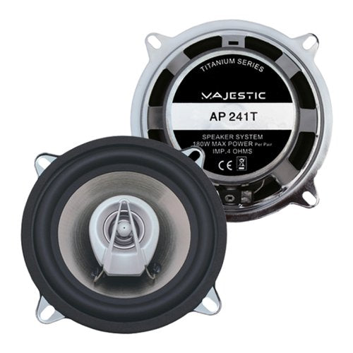 Coppia altoparlanti auto Majestic 040241 SERIE TITANIUM Ap 241T Silver