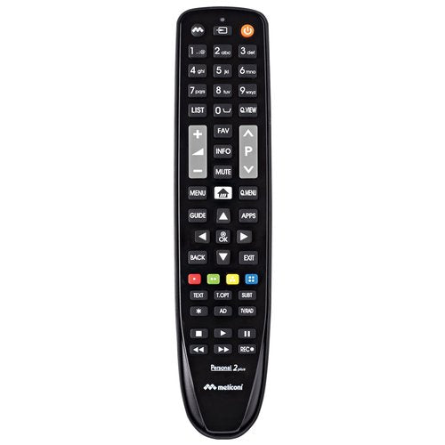 Telecomando tv Meliconi 806073 GUMBODY Personal 2 Plus per Lg Nero