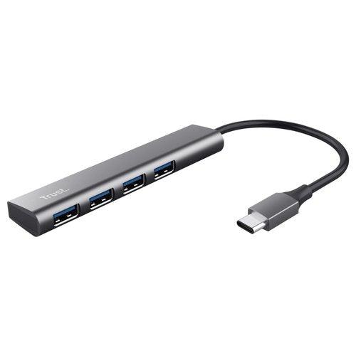 HUB Trust 24948 HALYX USB C Grey Grey