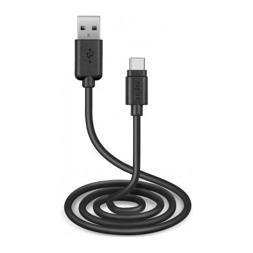 Cavo USB C Sbs TECABLETC3MTK CHARGING DATA CABLE 2.0 Black Black