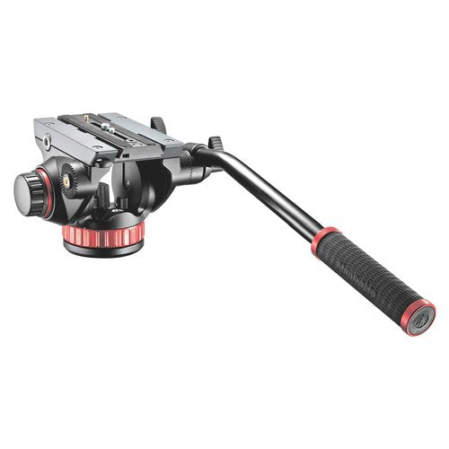 Manfrotto Pro Video testa per treppiede Nero, Rosso Alluminio Universal