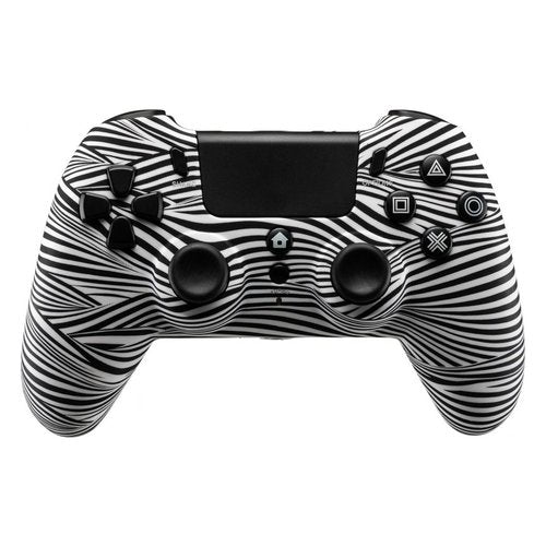 Gamepad Qubick ACP40164 PLAYSTATION 4 Black & White Wireless Bianco e