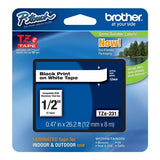 Brother TZE-231 nastro per etichettatrice Nero su bianco