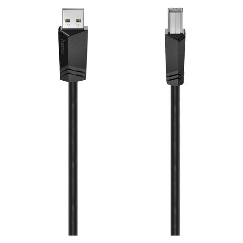 Cavo USB Hama 00200602 2.0 Black Black