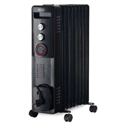 Argoclima WARM BLACK TT 9 Interno Bianco 2400 W Riscaldatore ambiente elettrico a olio