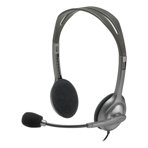 Logitech Cuffie microfono filo H SERIES H110 Grey 981 000271