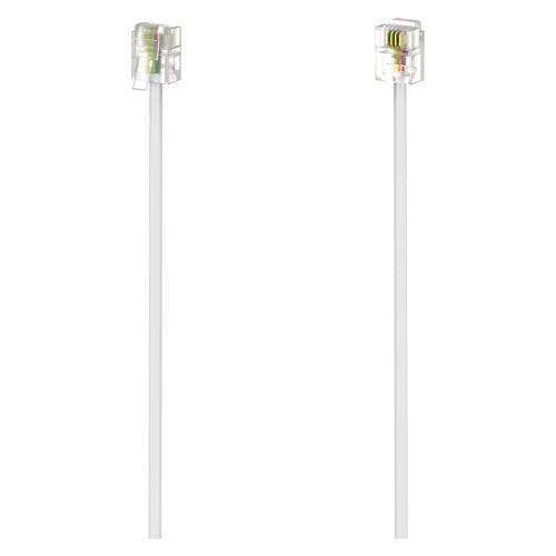 Cavo telefonico Hama 00201135 Plug White White