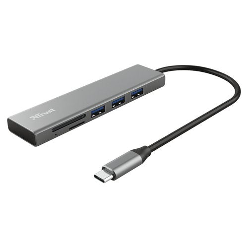 HUB Trust 24191 HALYX Usb C Grey Grey