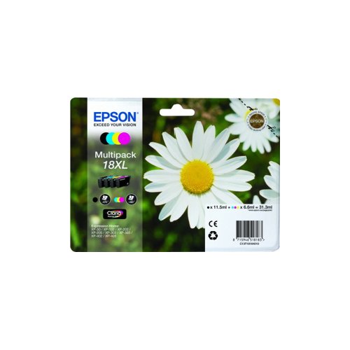 Set cartucce stampante Epson C13T18164020 Multipack T18 Xl