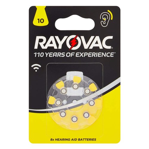 Rayovac Batteria per apparecchi acustici Size 10 Blister 8, PR70