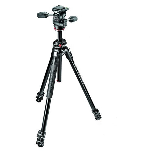 Treppiede Manfrotto MK290DUA3 3W 290 Kit Dual con Testa 3 Vie Black