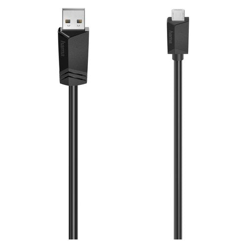 Cavo USB Hama 00200608 2.0 Black Black