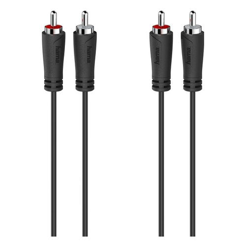 Cavo RCA Hama 00205257 Plugs Nero Nero