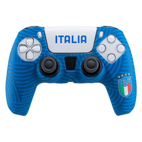 Cover gamepad Qubick ACP50010 PLAYSTATION 5 Figc Italia Blue Blue