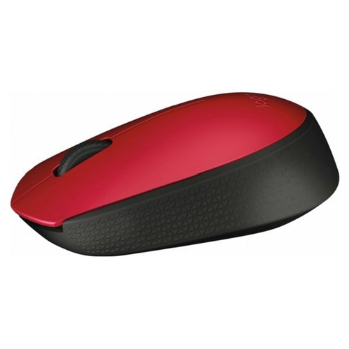 Mouse Logitech 910 004641 M SERIES M171 Wireless Nero e Rosso Nero e R