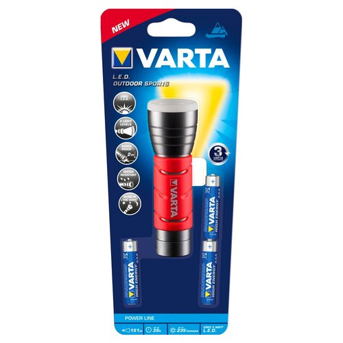 Varta 17627101421 Nero, Rosso Torcia a mano LED