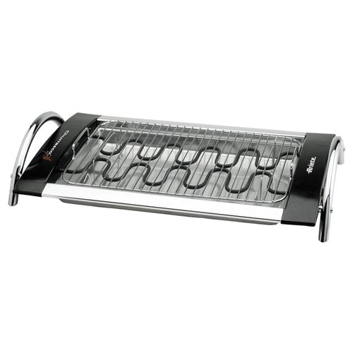 Griglia elettrica Ariete 732 Churrasco Grill, 44.5x27.3, Black e Chrome,  2000W, doppia griglia in acciaio