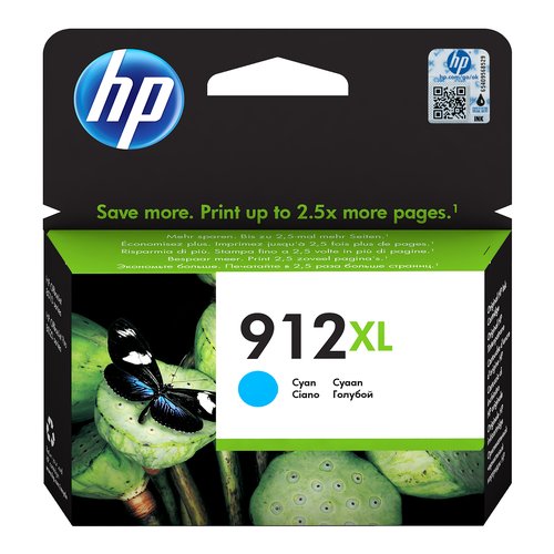 HP Cartuccia di inchiostro ciano originale 912XL ad alta capacità