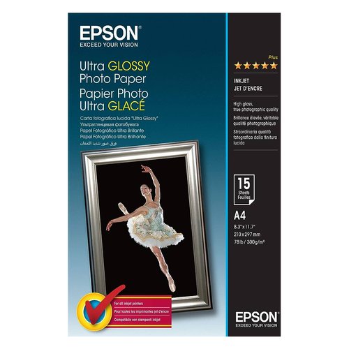 Epson Ultra Glossy Photo Paper - A4 - 15 Fogli