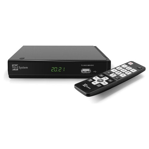 TELE System UNICO T2HEVC/01 Terrestre Full HD Nero