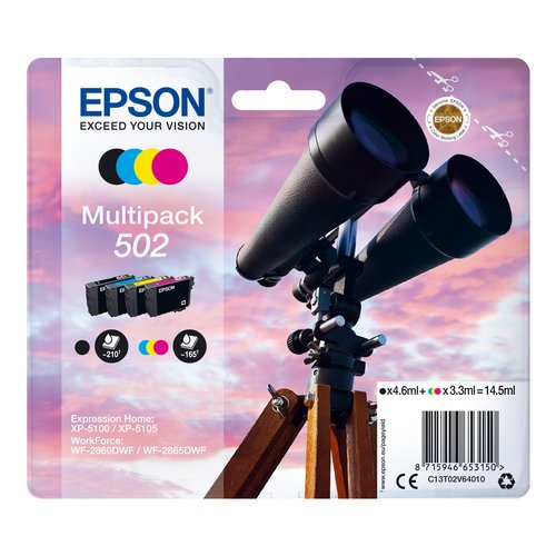 Set cartucce stampante Epson C13T02V64020 Multipack 502