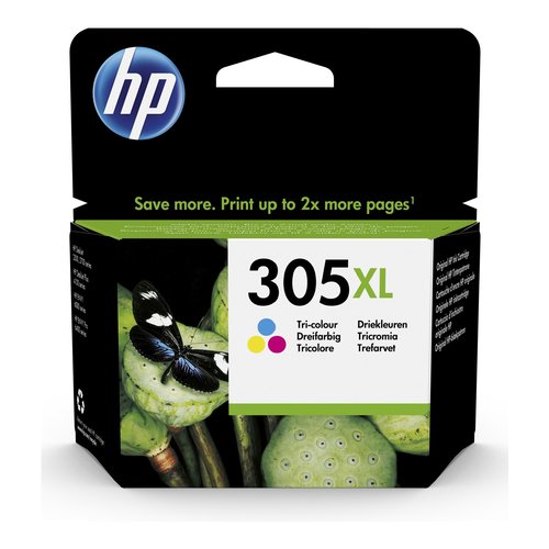 HP Cartuccia di inchiostro tricromia originale ad alta capacità 305XL