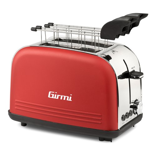 Tostapane Girmi TP5702 Toaster Red e Silver